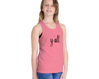 New Orleans Y'all jersey tanktop voor kinderen