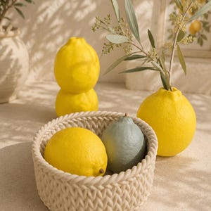 Mediterranean Lemon & Lime Decor | 3D Printed STL Bundle | Lemon Vase | Summer Table Decor | Fruit Decor | Summer Party Bamboo Studio File