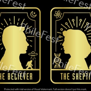 Poster ufficiale delle carte dei Tarocchi di PhileFest X-Files