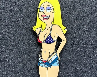 Francine's American Bikini Waifu Lewd Pin