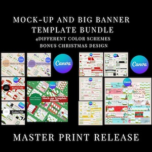 200 Shop Listing Image Templates: Canva Editable Mockups, Banners (Digital Download)