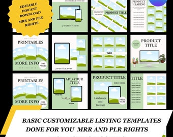 Etsy Lisiting Mockup done for you template with Master resell rights