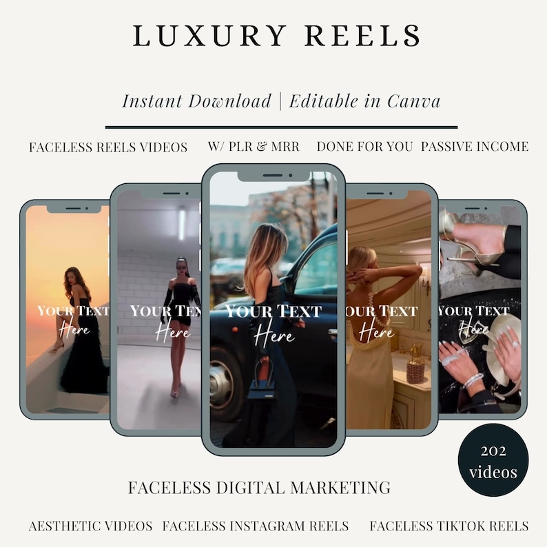 Rich luxury women reels Luxury rich women reels for instagram , Reels for tiktok instagram Instant Download Master Resell Rights, Travel image 4