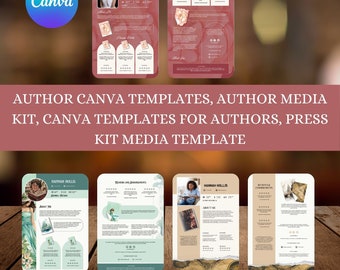 Author Media Kit Canva Templates: Press Kit Template