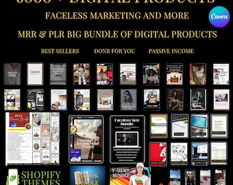 6000+ MRR PLR Digital Products Bundle: Faceless Reels, eBooks, 2025 Planners (Digital Download)