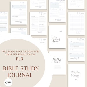 Printable Prayer Journal: Christian Bible Study, S.O.A.P. Sheet (PLR)