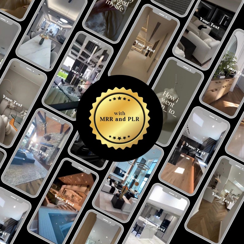 Luxury Home Interior Reels: Instagram TikTok MRR PLR (Digital Download) image 5