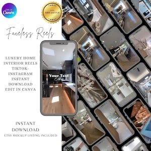 Luxury Home Interior Reels: Instagram TikTok MRR PLR (Digital Download) image 9