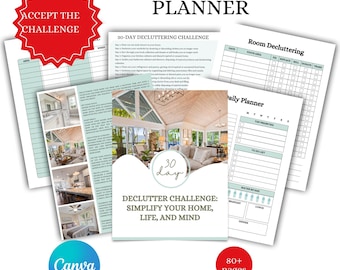 Declutter Planner: 30-Day Home Cleaning Challenge (PDF)