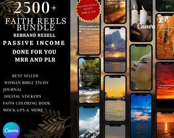 Pacchetto Christian Reels PLR MRR / Contenuti religiosi per Instagram TikTok / Diritti di etichetta privata / Prodotti digitali pronti per te