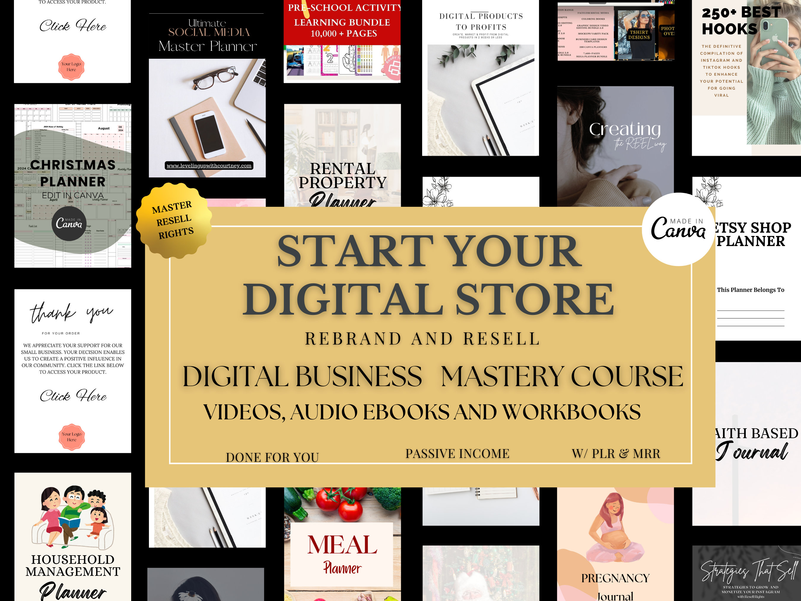 store product block Digital Down Load Store Start up,Business Video Course,Master Resell Rights, PLR, MRR,Digital Download Resell Rights,Digital course, poster