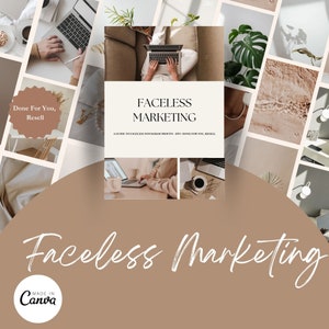 Faceless Digital Marketing: A Guide to Faceless Instagram Profits DFY Done For You, Resell. With Bonus Canva Book image 3