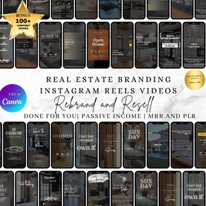 Real Estate Instagram Reels: Canva Templates for Realtors (MRR)