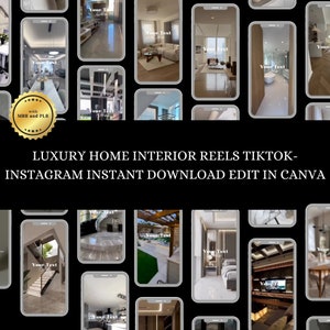 Luxury Home Interior Reels: Instagram TikTok MRR PLR (Digital Download) image 4