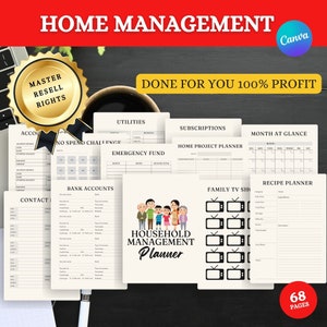 Haushaltsplaner Haushaltsmanagment Sammelmappe Haushaltsbudget Vorlage 2020