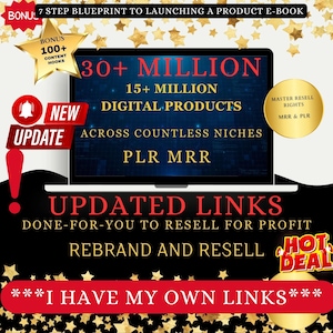 15+ Millionen Wiederverkaufs-Digitalprodukte-Bundle: MRR & PLR-Rechte (google Drive Access) (digitaler Download