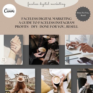 Faceless Digital Marketing: A Guide to Faceless Instagram Profits DFY Done For You, Resell. With Bonus Canva Book image 8