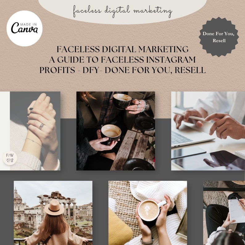 Faceless Digital Marketing: A Guide to Faceless Instagram Profits DFY Done For You, Resell. With Bonus Canva Book image 8