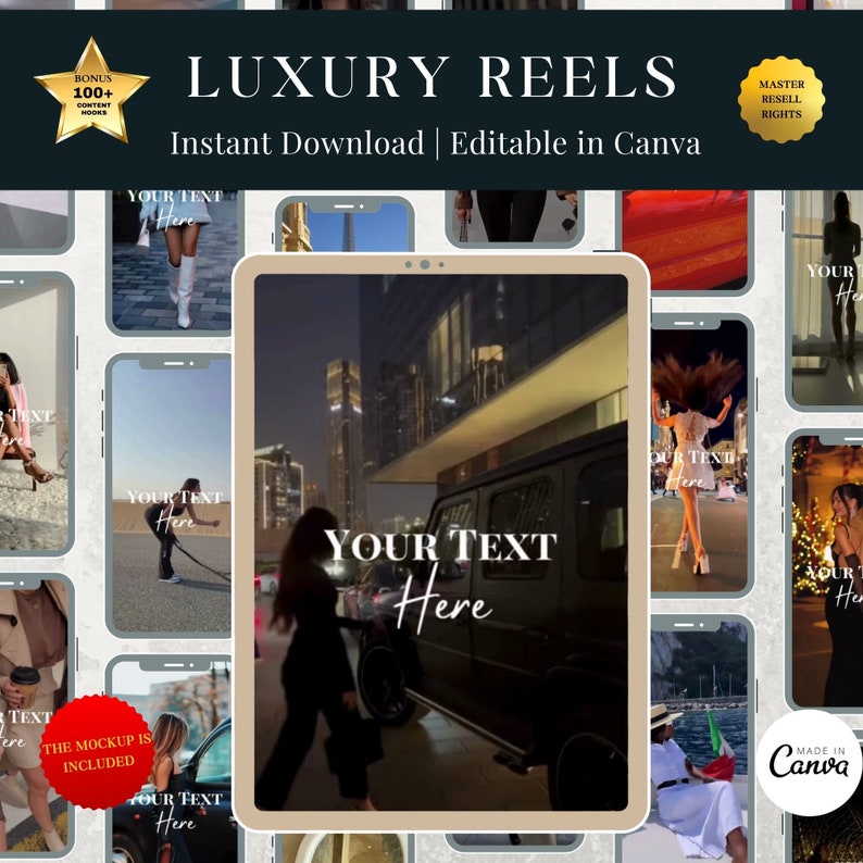 Rich luxury women reels Luxury rich women reels for instagram , Reels for tiktok instagram Instant Download Master Resell Rights, Travel image 5