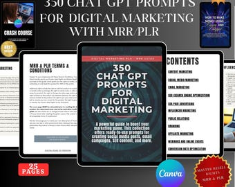 ChatGPT Marketing Bundle: PLR Prompts & Guide (Digital Download)