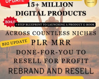15+ Million Digital Products Bundle,Ideal for Passive Income,Resell Rights,Private Label Rights,MRR PLR Master Resell Rights,Done for you