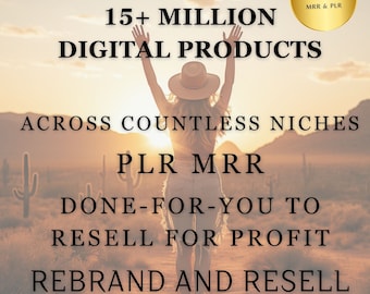 15+ Million Digital Products Bundle,Ideal for Passive Income,Resell Rights,Private Label Rights,MRR PLR Master Resell Rights,Done for you