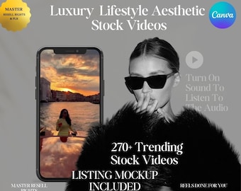 Luxury Female Aesthetic Stock Videos  reels for instagram, Faceless Reels for tiktok instagram Instant Download Master Resell Rights,PLR MRR