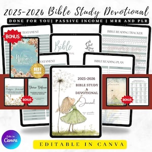 Prayer Journal Printable: S.O.A.P. Bible Study, Devotional Planner (PLR MRR Digital Download)