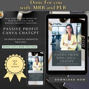 Flexibler Profit mit Canva + ChatGPT Mit Master Wiederverkaufsrecht | Für Sie getan | DFY Ebook | PLR | Rechte weiterverkaufen | Digitaler Produktratgeber