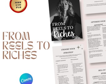 Reels to Riches Digital Marketing Guide: MRR & PLR (Bonus Canva Book) (Digital Download)
