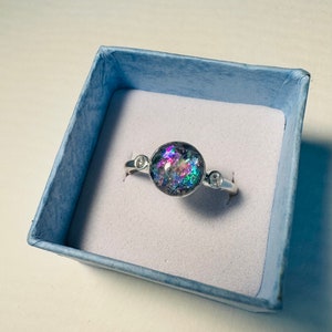 Cremation Memory Ashes Rings & Jewelry Round