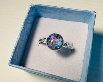 Pet Cremation Memory Ashes Rings & Jewelry Round