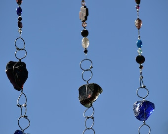 Free US Shipping / Handmade Rain Chain Hanging Decor / Personalized art