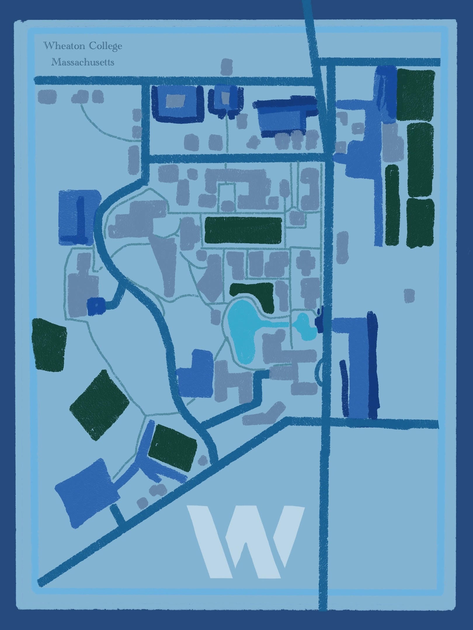Wheaton college ma map