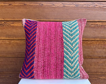Handmade Wool Pillow Cover | Vintage Cushion Cover | Natural Sheep Wool Pillow | Decorative Wool Cushion | Handwoven Wool Pillowcase