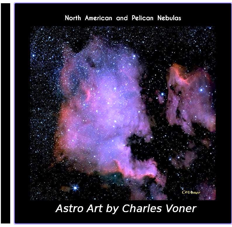 Astro Photos of Nebulae and Planets - Coffee Table Book by Charles Voner