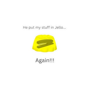 The Office - Stapler in Jello - Vinyl Decal
