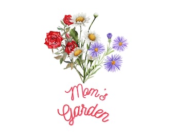 Customizable &quot;Mom&#39;s Garden&quot; Digital Print