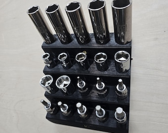 Wall Mount 3/8" Socket Rack