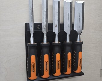 Wall Mount Magnetic Chisel Rack