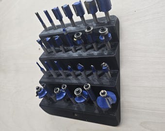 Wall Mount Router Bit Rack