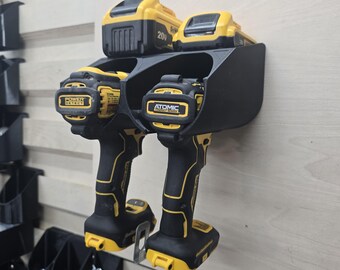 Wall Mount Cordless Tool & Battery Rack