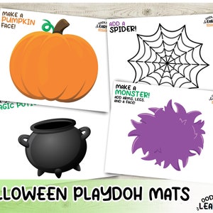 Halloween Playdoh Mats