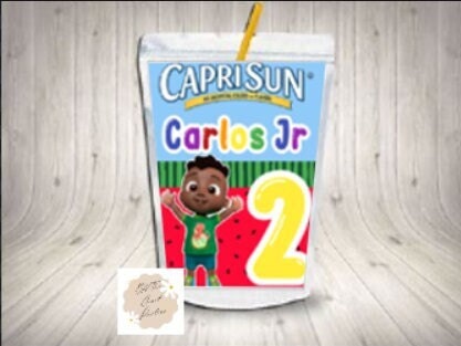 Cocomelon Capri Sun Labels - Cocomelon Water Labels – Cute Pixels Shop