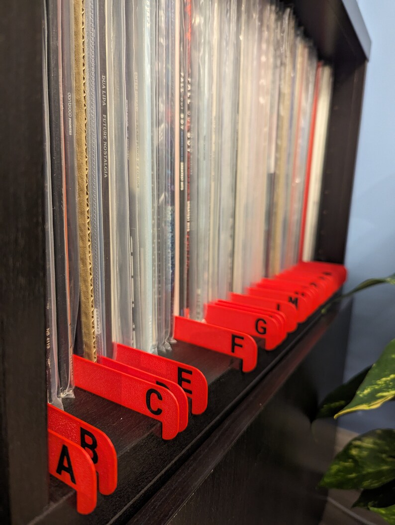 Vinyl Record Dividers, Book, Cds, DVD, Media, Shelf A to Z Alphabet