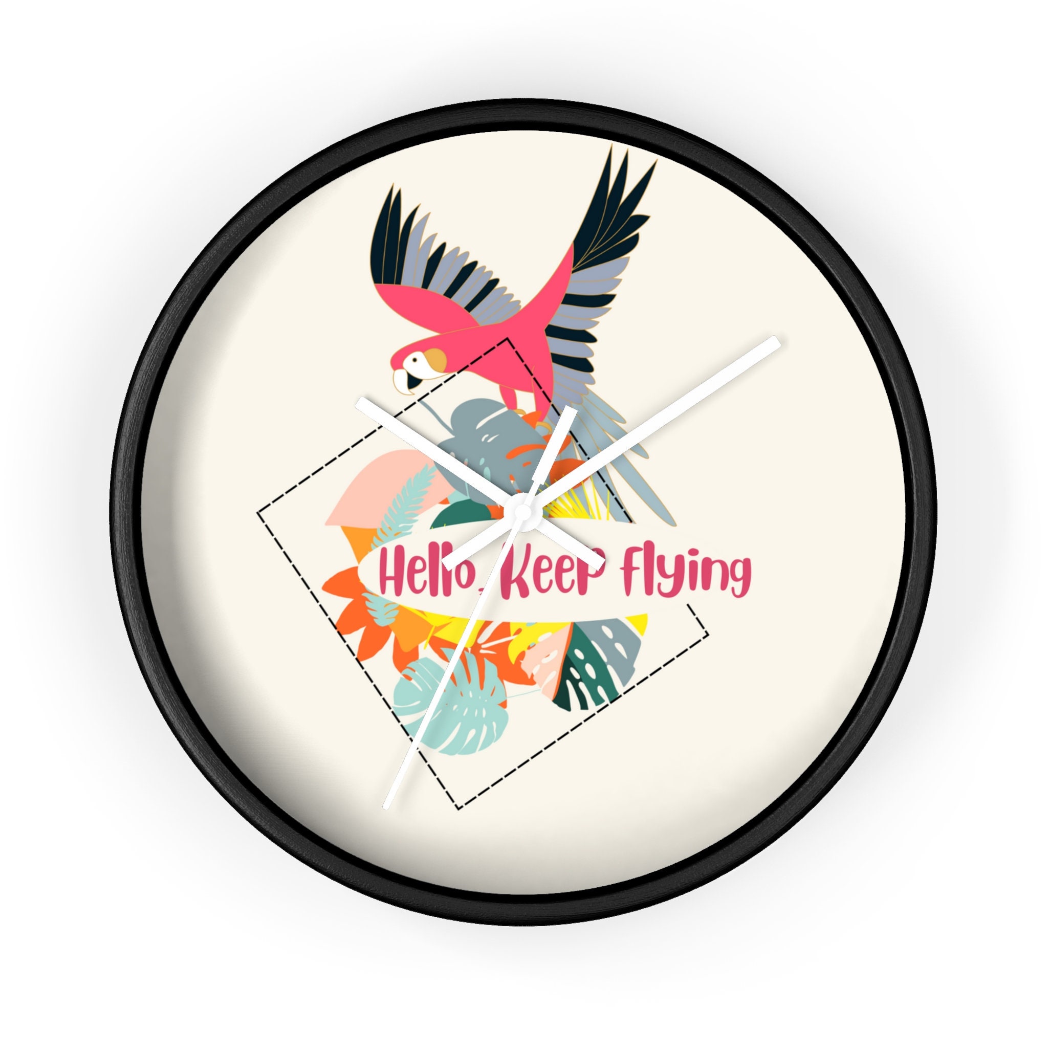 Inspirational Wall Clock Gift Set With Bright Positive Words - Etsy