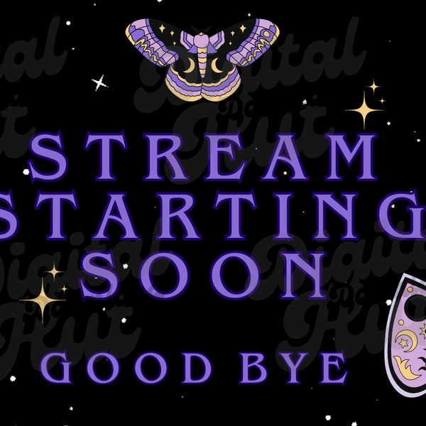 Witchy Ouija Board Stream Package | Animated Intro for Twitch, YouTube | Gamers & Streamers | Welcome Screen And Backgrounds