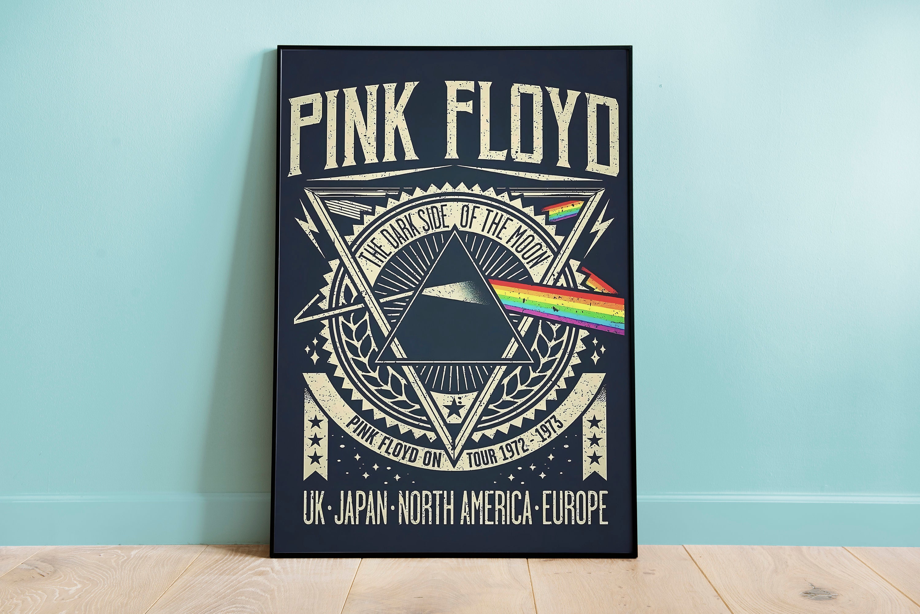 Pink Floyd 1960s art nouveau concert poster