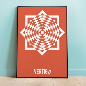 Vertigo Movie Poster: Alfred Hitchcock Inspired Fan Art