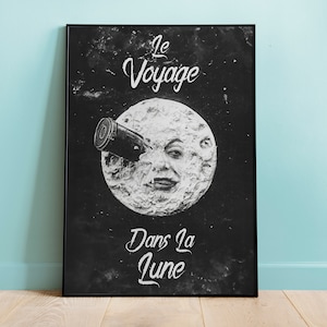 Le Voyage Dans La Lune Poster: Vintage Silent Movie Print
